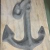 24in Anchor Concrete Statue - Sealed White