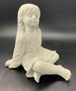 Sitting Girl Concrete Statue