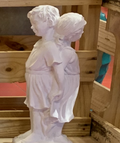 Boy and Girl Concrete Statue