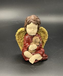 Angel with Dog Concrete Statue