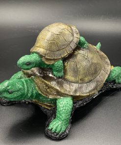 Double Turtles Concrete Statue