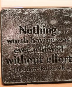 Without Effort Concrete Plaque