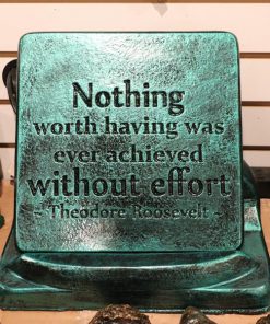 Without Effort Concrete Plaque with Stand