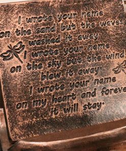 Forever It Will Stay Concrete Plaque With Stand