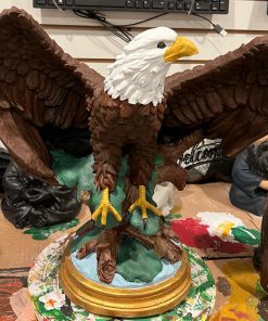 Eagle 15” tall Concrete Statue