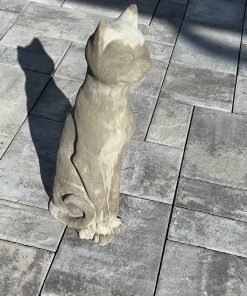 Standing Cat Concrete Statue