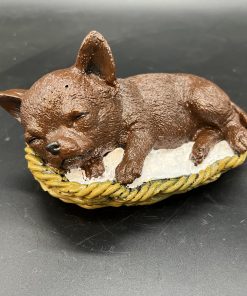 Sleeping Chihuahua Concrete Statue
