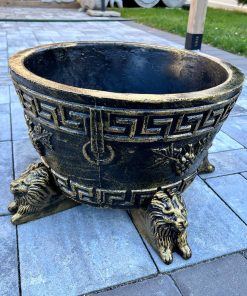 Barrel Concrete Planter