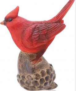 Cardinal on egg corn statue