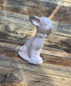 Chihuahua with collar statue