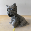 Yorkshire Terrier Dog Concrete Statue