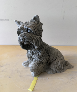 Yorkshire Terrier Dog Concrete Statue