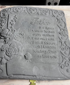 Father Book Memorial Concrete Statue