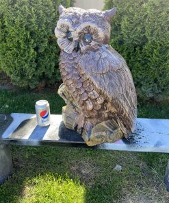 Large Owl Concrete Statue