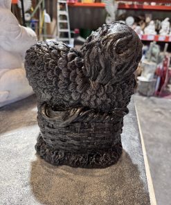 Angel in Basket Concrete Statue