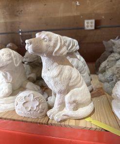 Labrador sitting statue