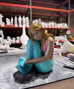 19in tall Mermaid statue