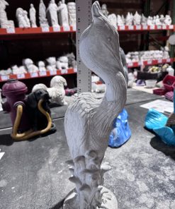 Heron Concrete Statue